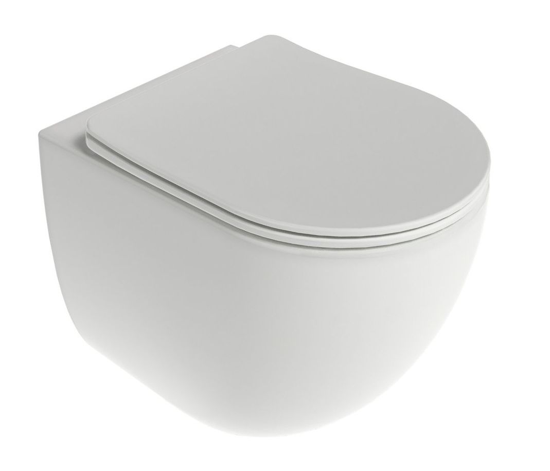 Ravak Chrome závesné WC, vrátane WC dosky SoftClose, AquaSpin, biela X03121