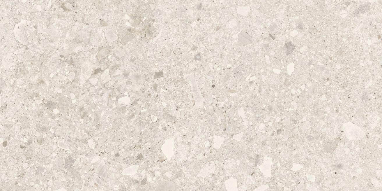 EBS Terrazzo Stone dlažba 60x120 white mat rekt.