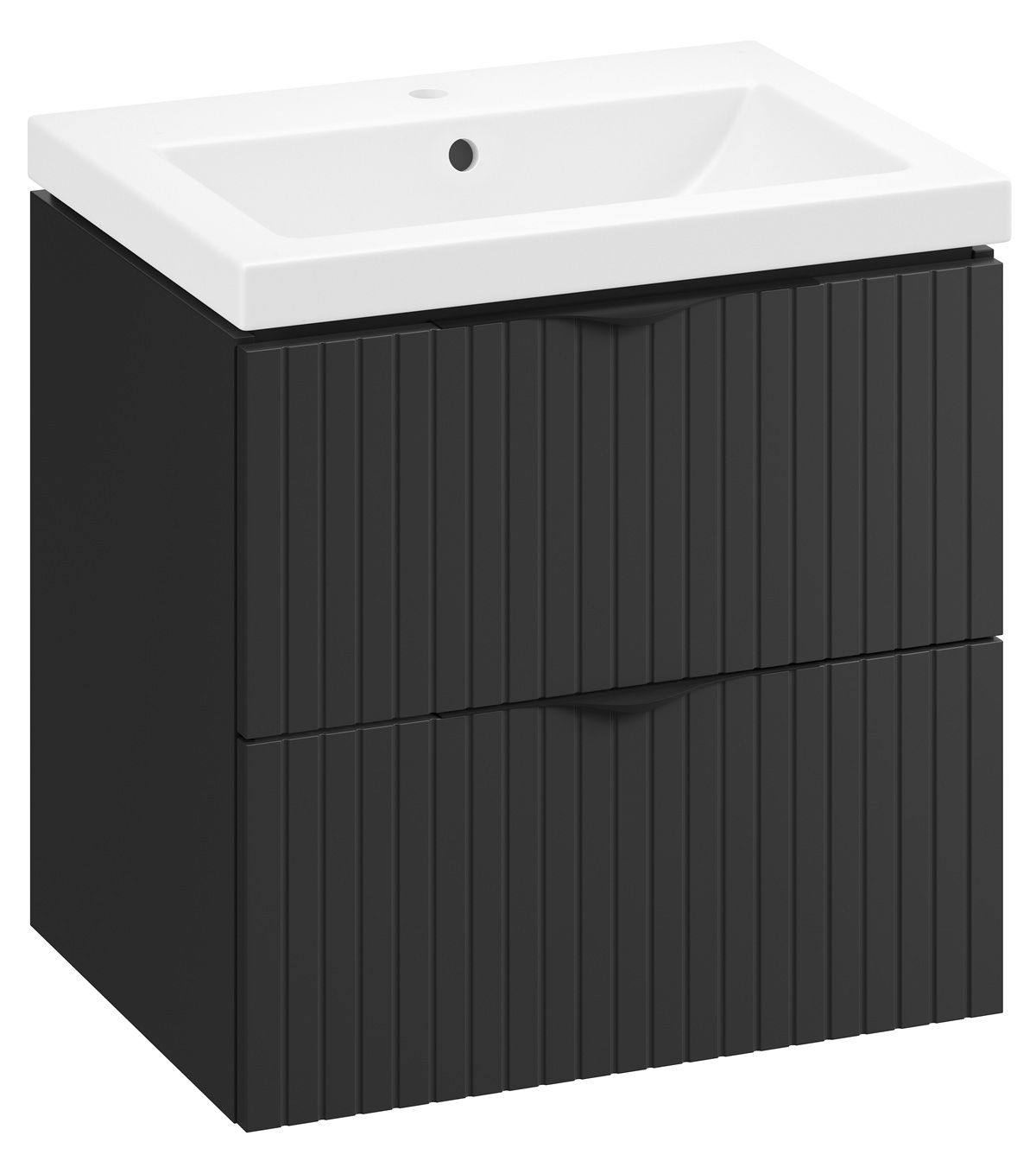 Cersanit Tirso Skrinka s umývadlom 60 cm, čierna matná S801-586