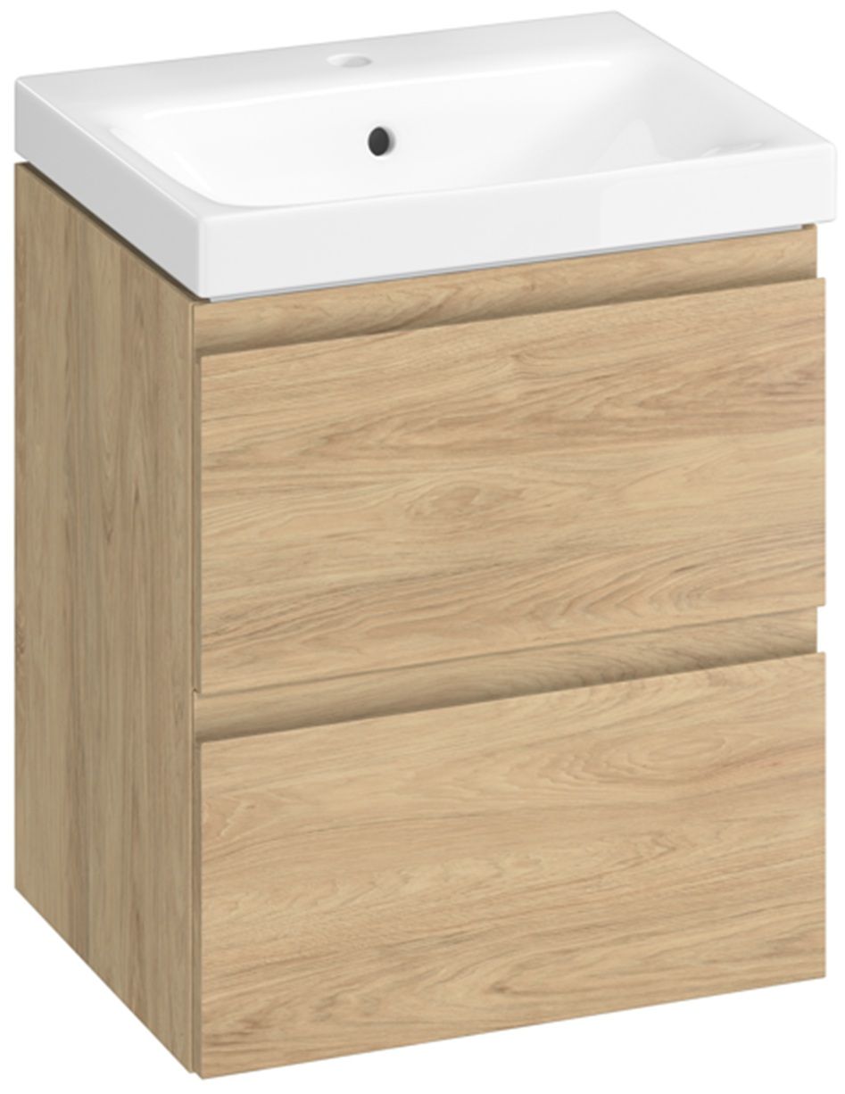 Cersanit Moduo Skrinka s umývadlom 50 cm, dub hikora S4013-020