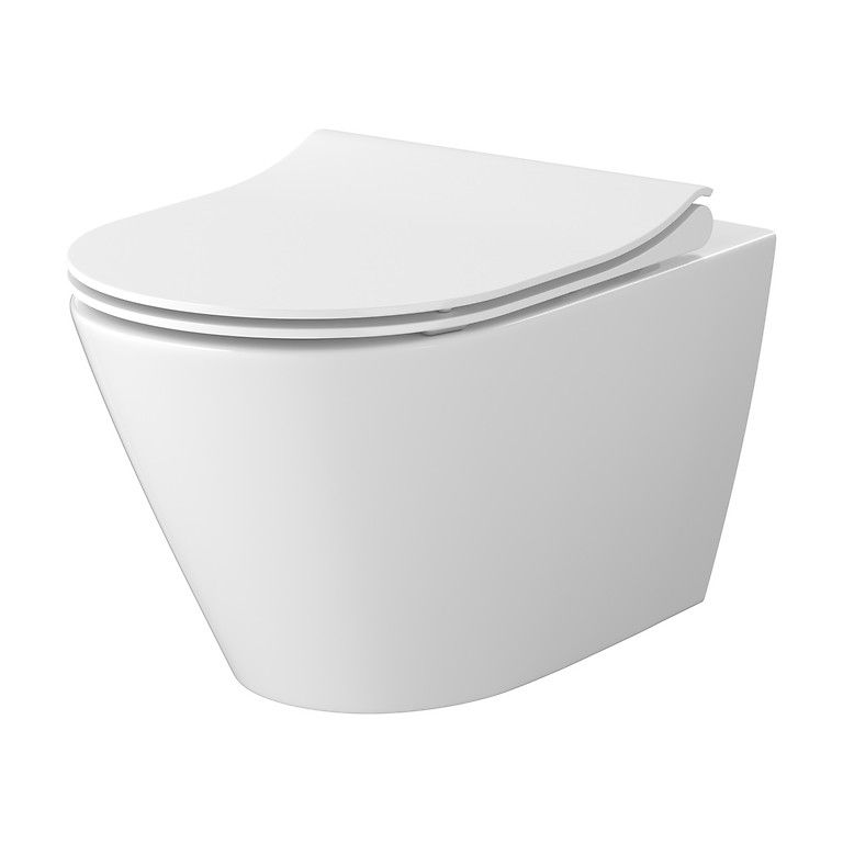 Cersanit City WC závěsné Vortex včetně sedátka Slim Soft Close, duroplast, bílá S701-883
