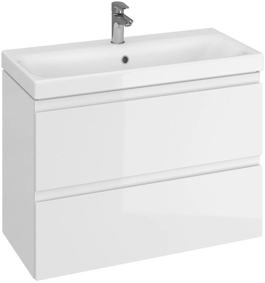 Cersanit Moduo Skrinka s umývadlom 80 cm, znížená hĺbka skrinky, biela S801-225-DSM