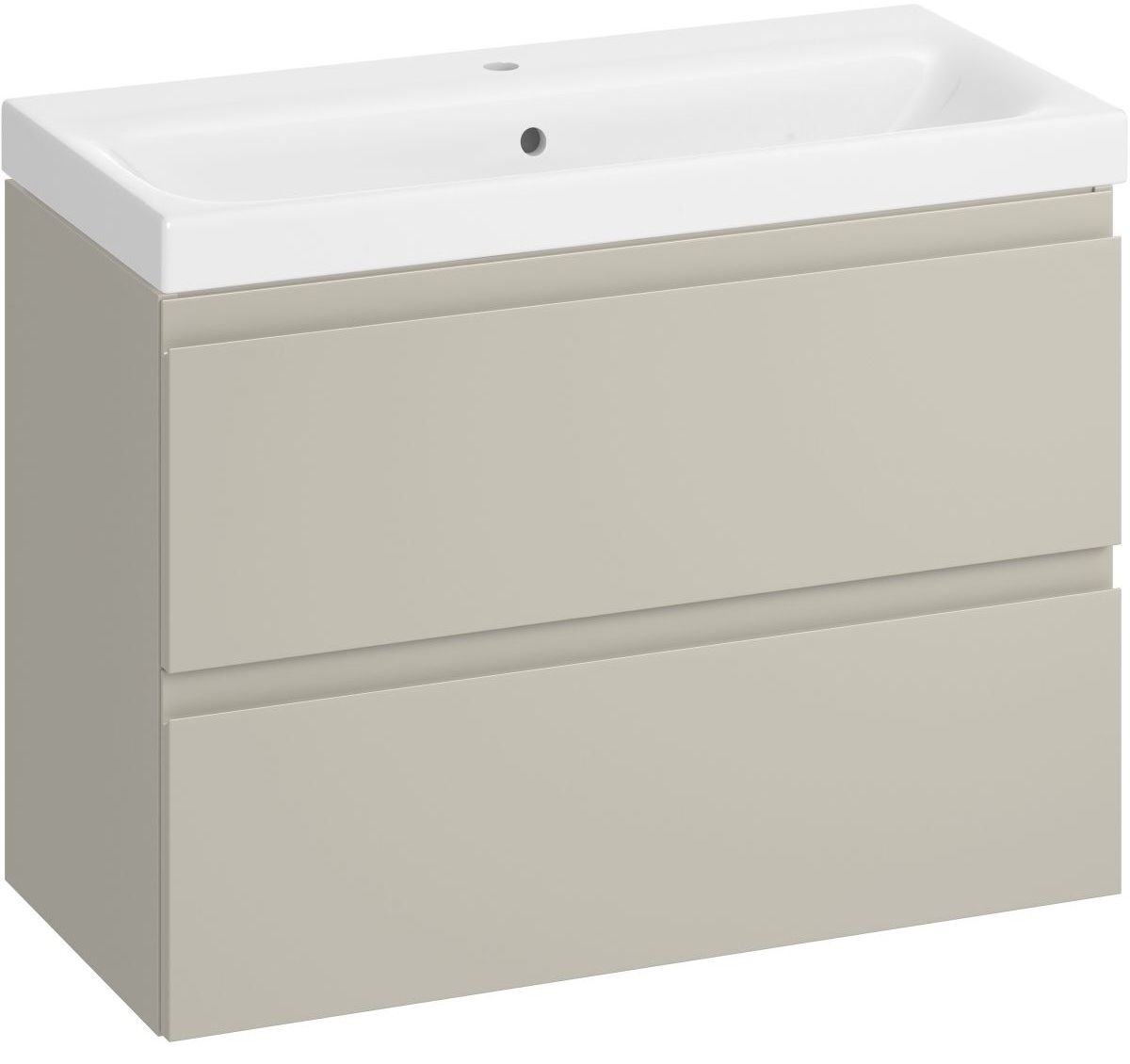 Cersanit Moduo Skrinka s umývadlom 80 cm, znížená hĺbka skrinky, kašmír S801-595