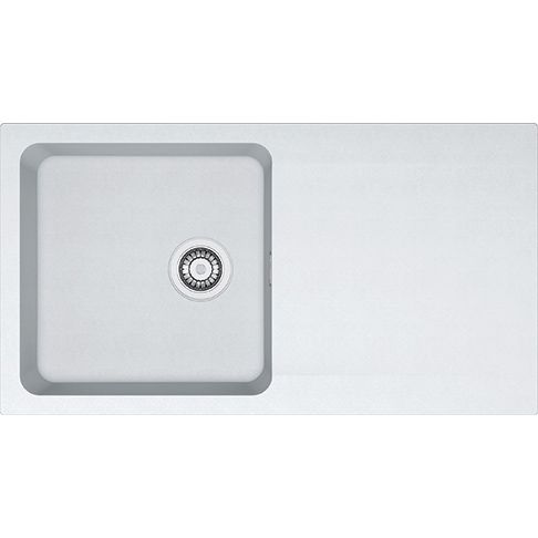 Franke Orion OID 611 Tektonitový drez s odkapávačom, obojstranný, 94x51cm, biely, 114.0288.541