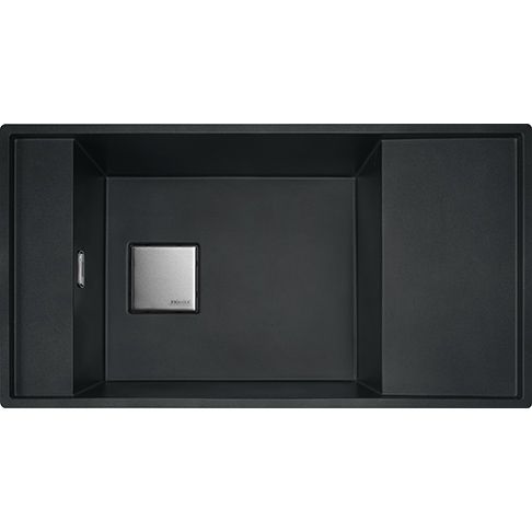 Franke Fresno FSG 211 Granitový drez s odkapávačom, obojstranný, 86x45,8cm, onyx, spodná montáž, 135.0539.538
