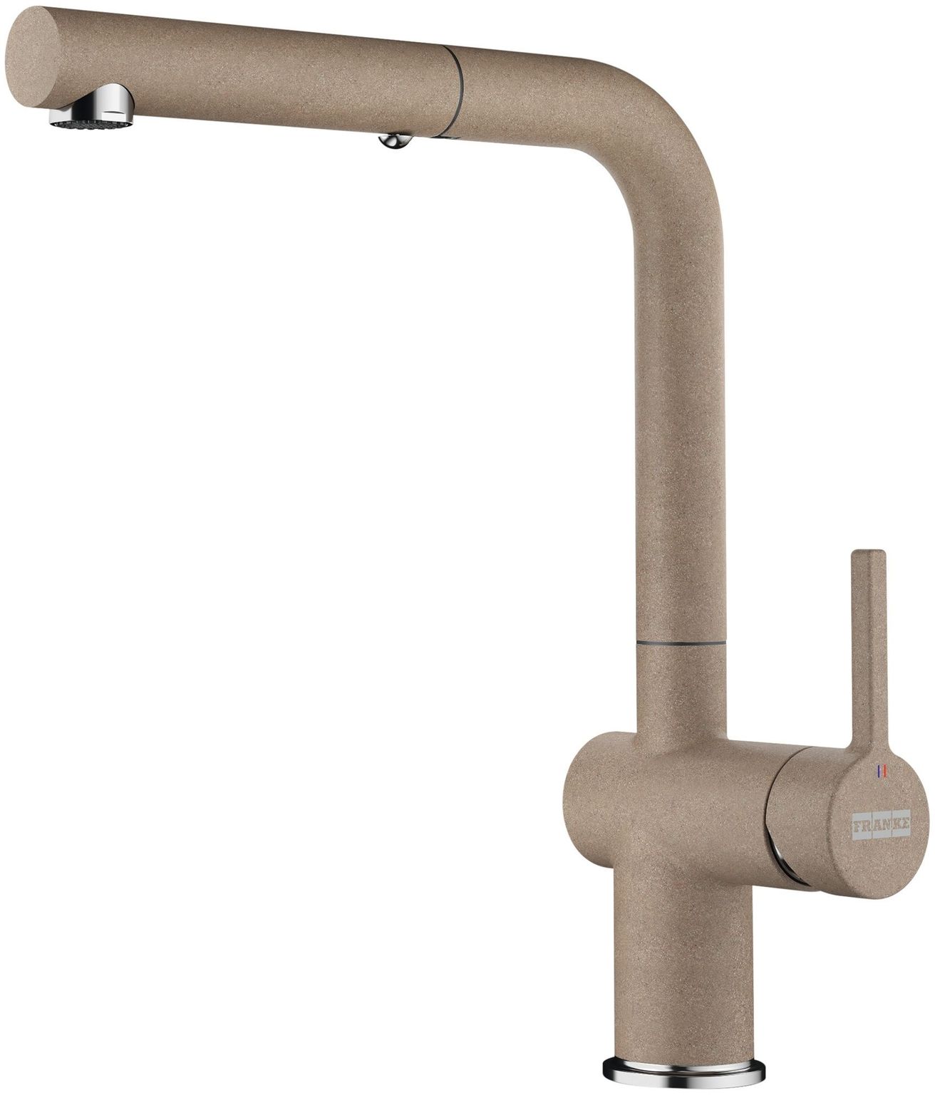 Franke Active New Drezová batéria s výsuvnou výlevkou a sprchou chróm/kašmír FN 6110.424