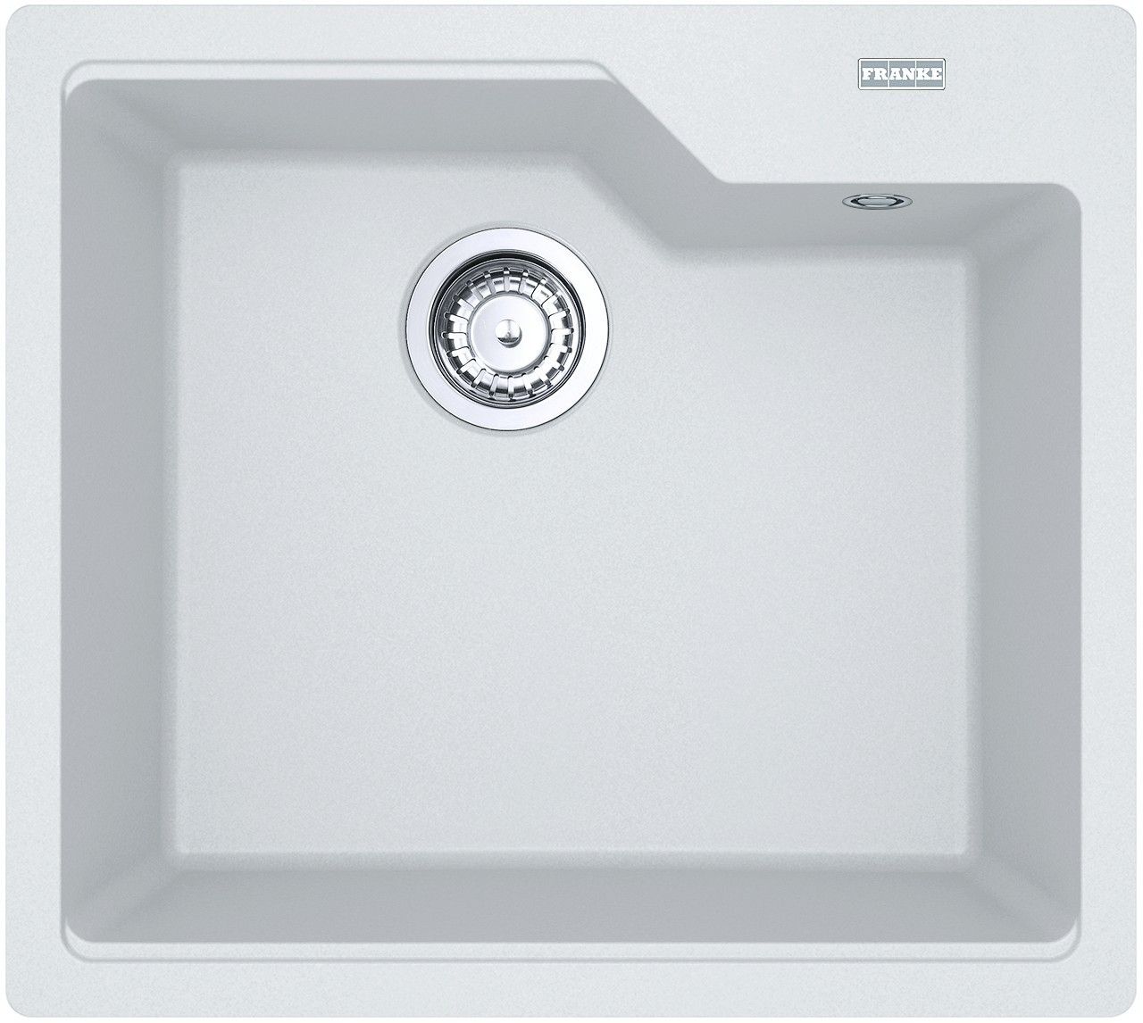 Franke Urban UBG610-56 Granitový drez bez odkvapkávača, 56x50cm, biely led, 114.0700.064