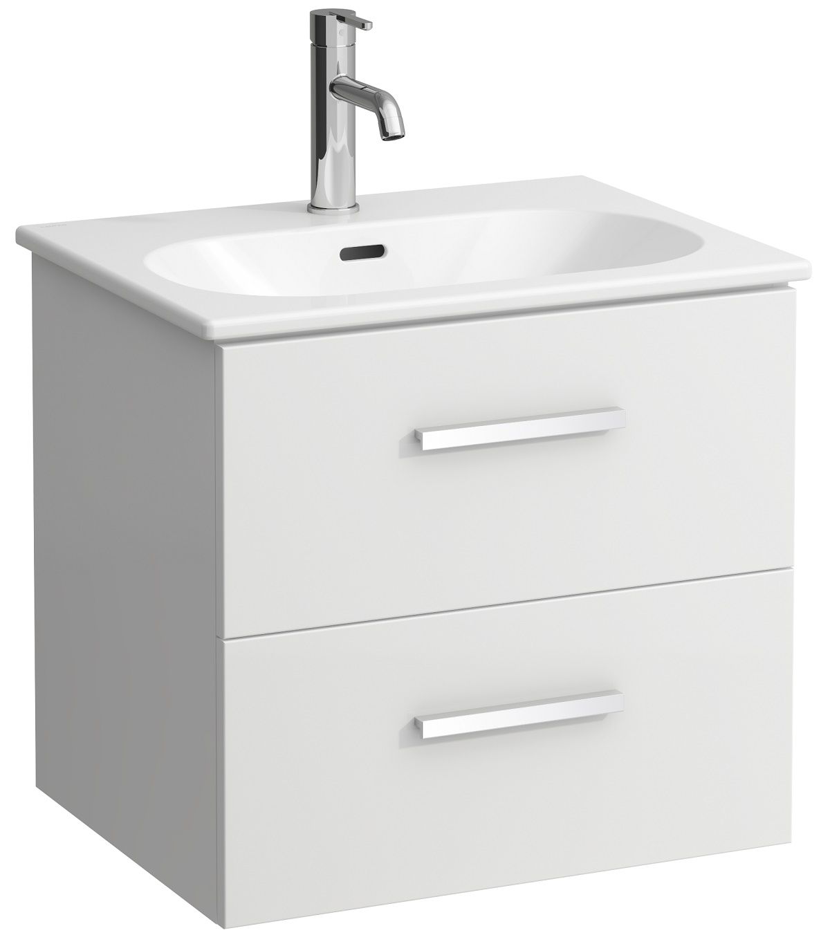 Laufen Avin Skrinka s umývadlom 55,8 cm, biela lesk H8610834771041