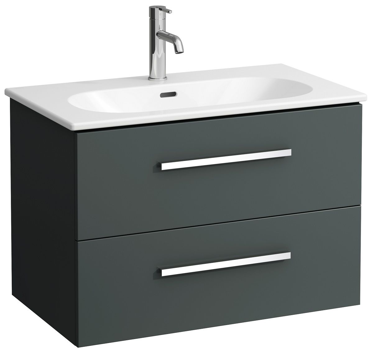 Laufen Avin Skrinka s umývadlom 77 cm, sivá H8610876271041