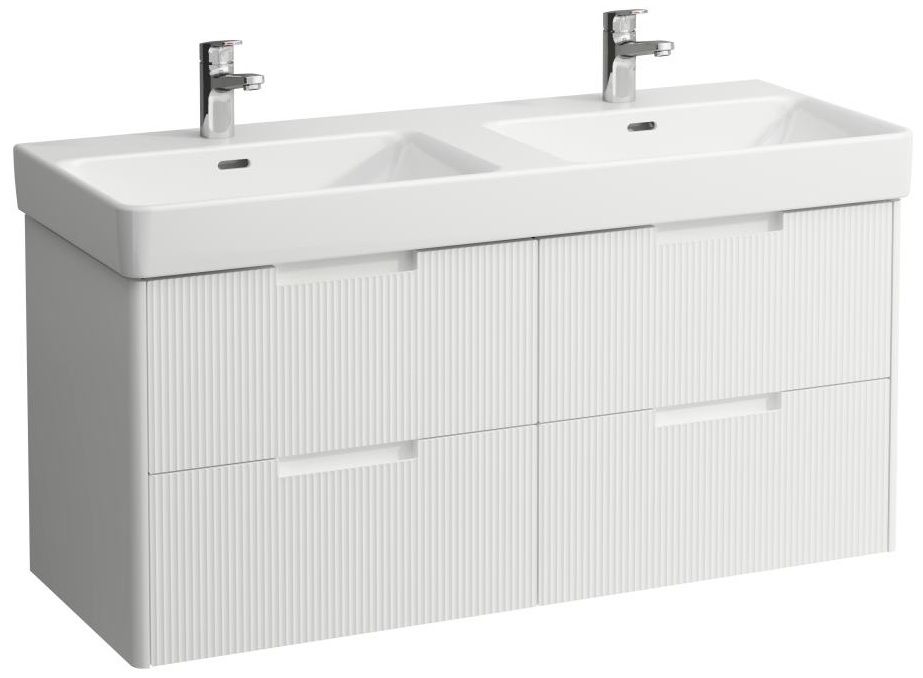Laufen Juna Skrinka pod umývadlo 117 cm, 4 zásuvky, biela matná H4115441092601