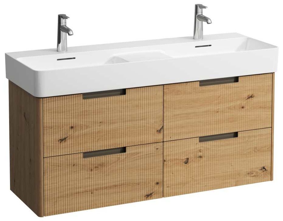 Laufen Juna Skrinka pod umývadlo 117 cm, 4 zásuvky, divoký dub H4116441092671