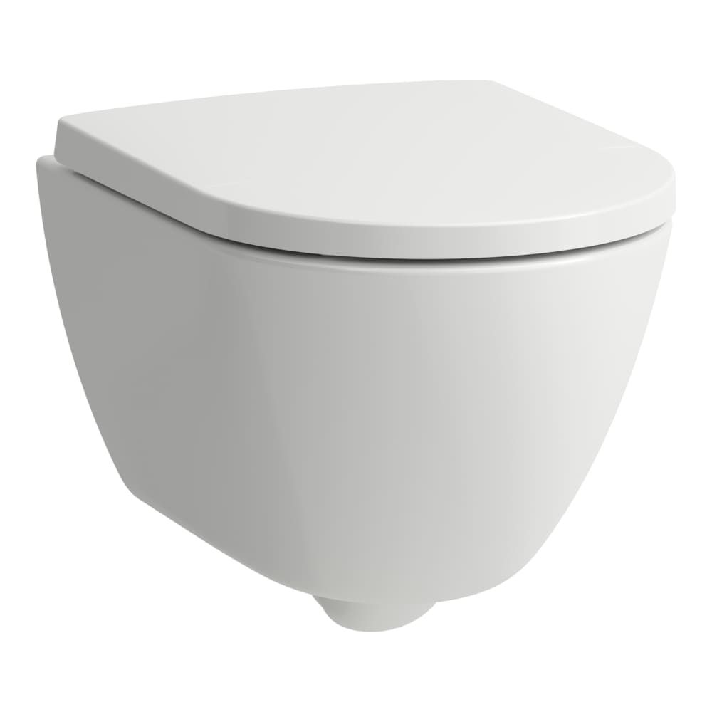 Laufen Pro X Zavesené WC s WC doskou, Rimless, LCC biele H8668634000001