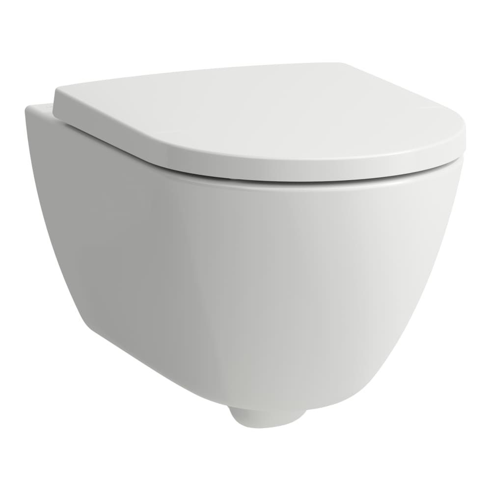 Laufen Pro X Zavesené WC s WC doskou, Rimless, LCC biele H8668604000001