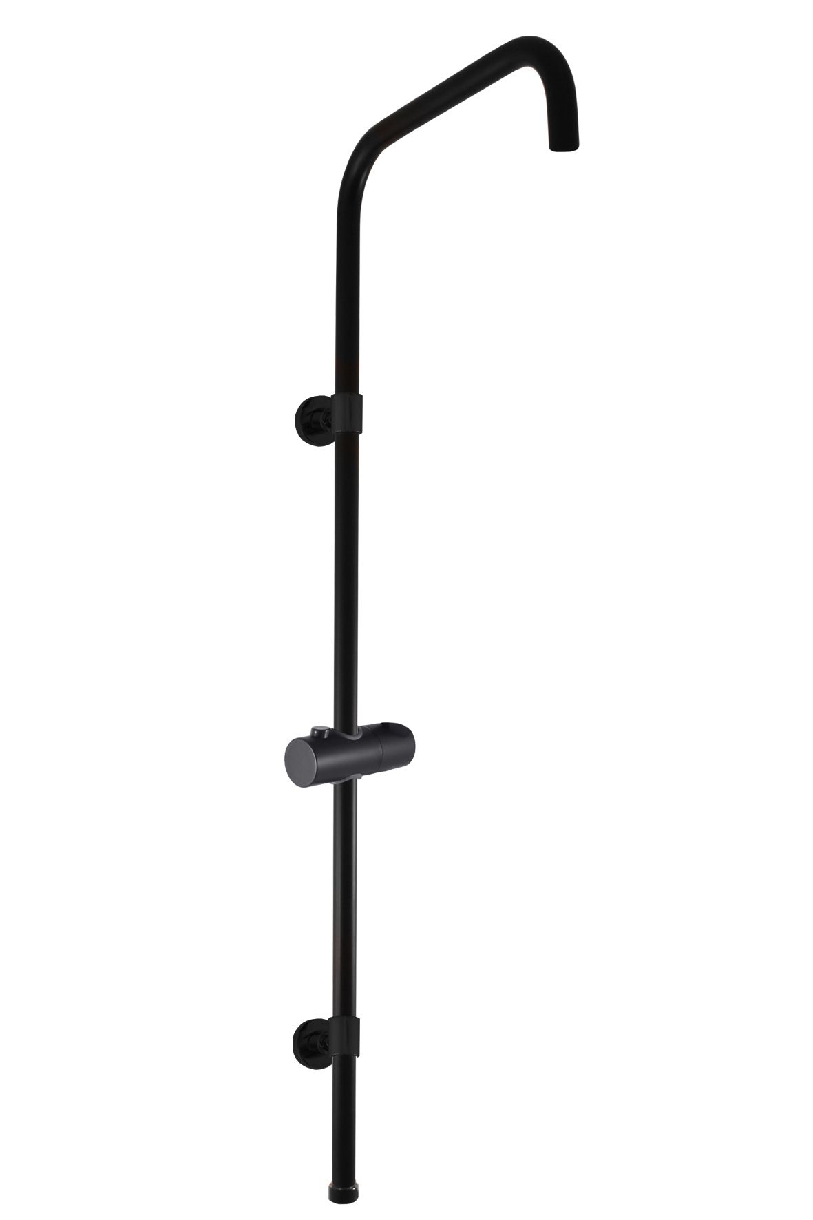 RAV Slezák Nil Sprchová tyč 96,1 cm s ramenom, čierny mat MD0763CMAT