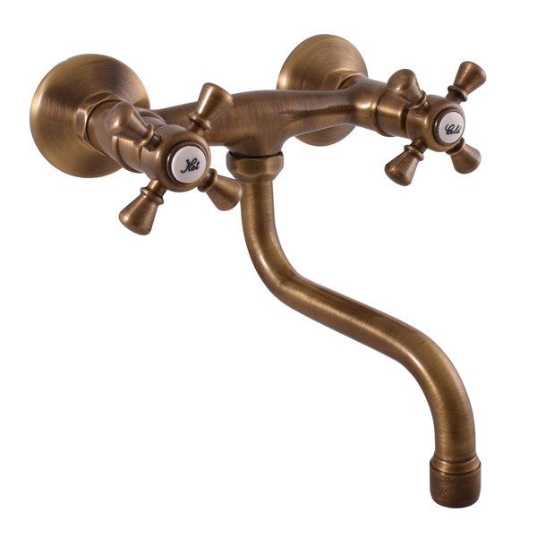 RAV Slezák Morava Umývadlová batéria, 18 cm, stará mosadz MK301.5/21SM