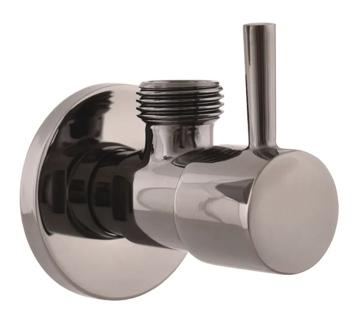RAV Slezák Rohový ventil s ker.vrškom 1/2x3/8, metal grey lesk RV0238MGL