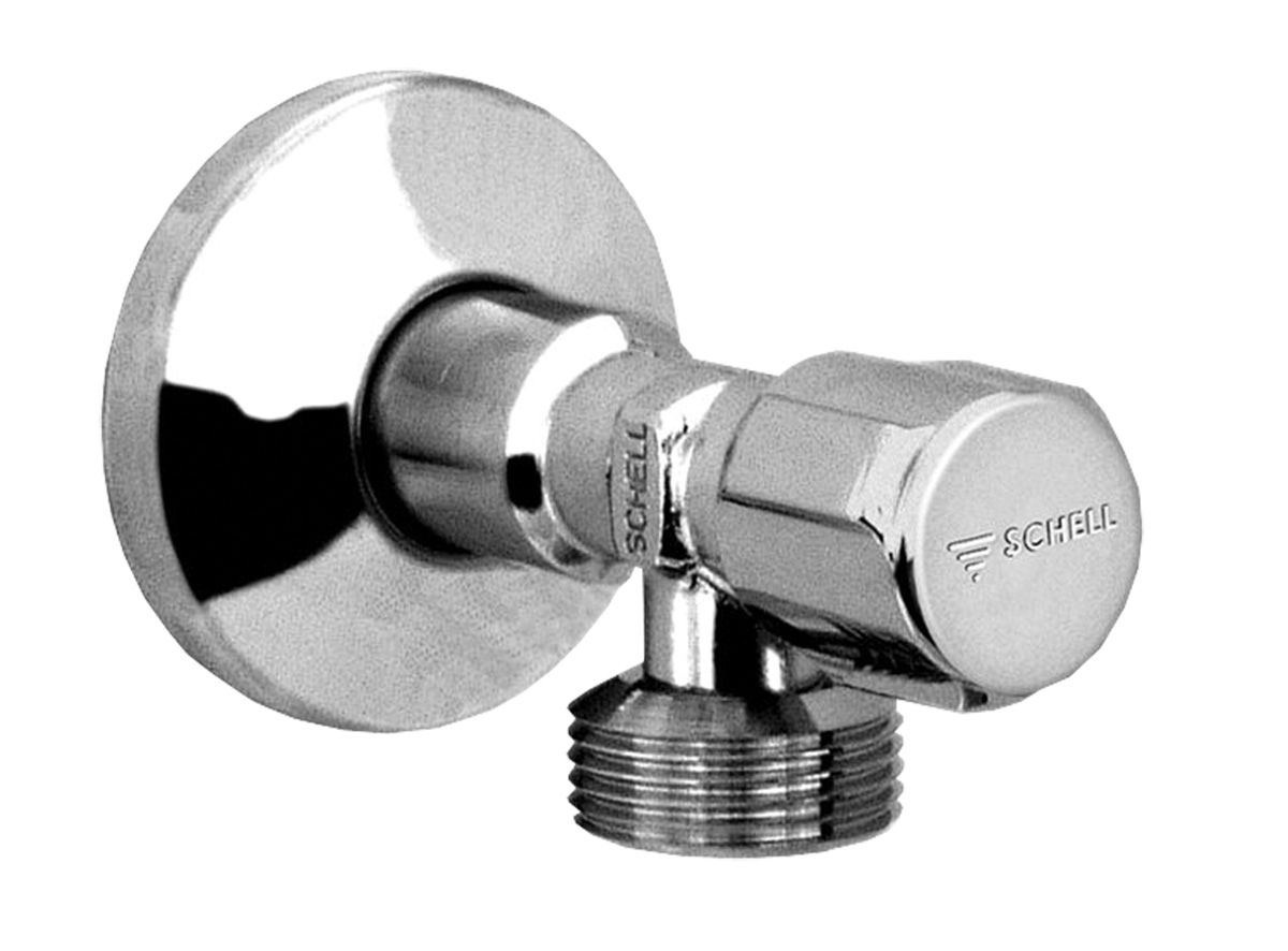 Schell Rohový ventil práčky, chróm