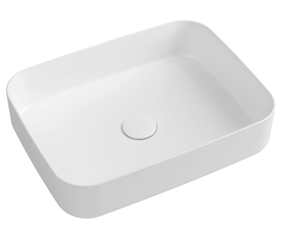 Isvea Infinity Obdĺžnikové keramické umývadlo 50 x 36 cm, biele 10NF65050