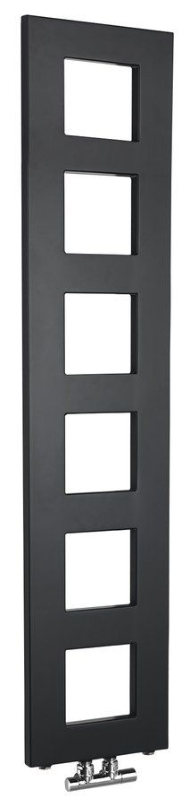Sapho Block IR181 Radiátor kombinovaný, 28x133cm, čierny mat