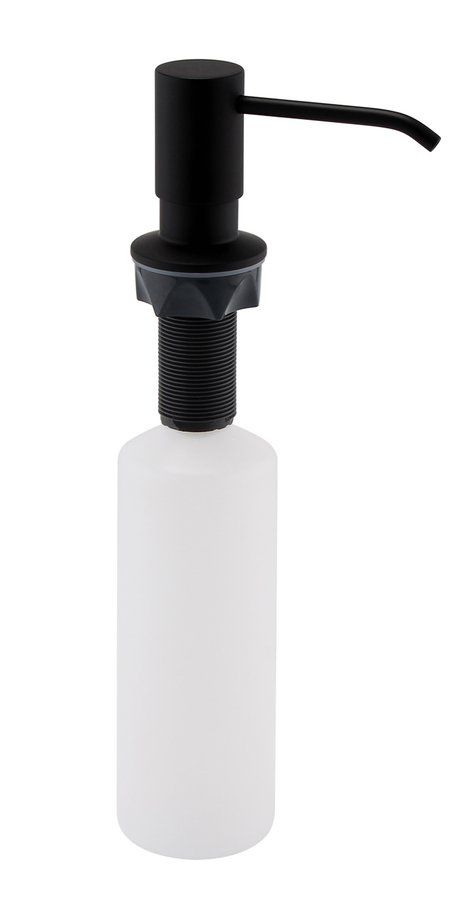 Dávkovač mydla Sapho, okrúhly, čierny matný SP023B