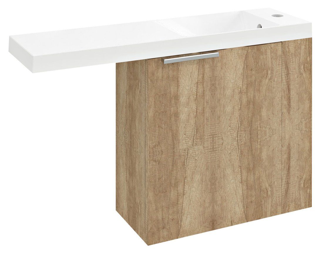 Sapho Latus VI Skříňka umyvadlová 50 cm, pravá, dub alabama LT610-2222