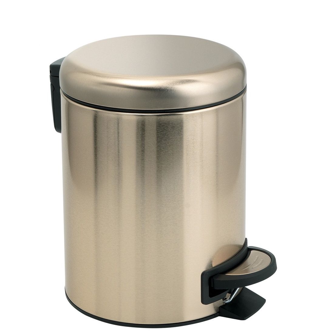 Gedy Potty Odpadkový kôš 3 l SoftClose, matná zlatá farba 320987