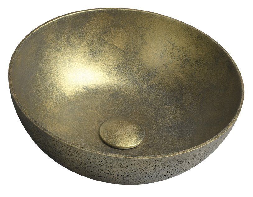 Sapho Formigo Umyvadlová mísa 39 cm, zlatá FG318