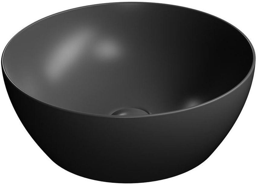 GSI Pura Kulatá umyvadlová mísa 32 cm, černá mat 885426