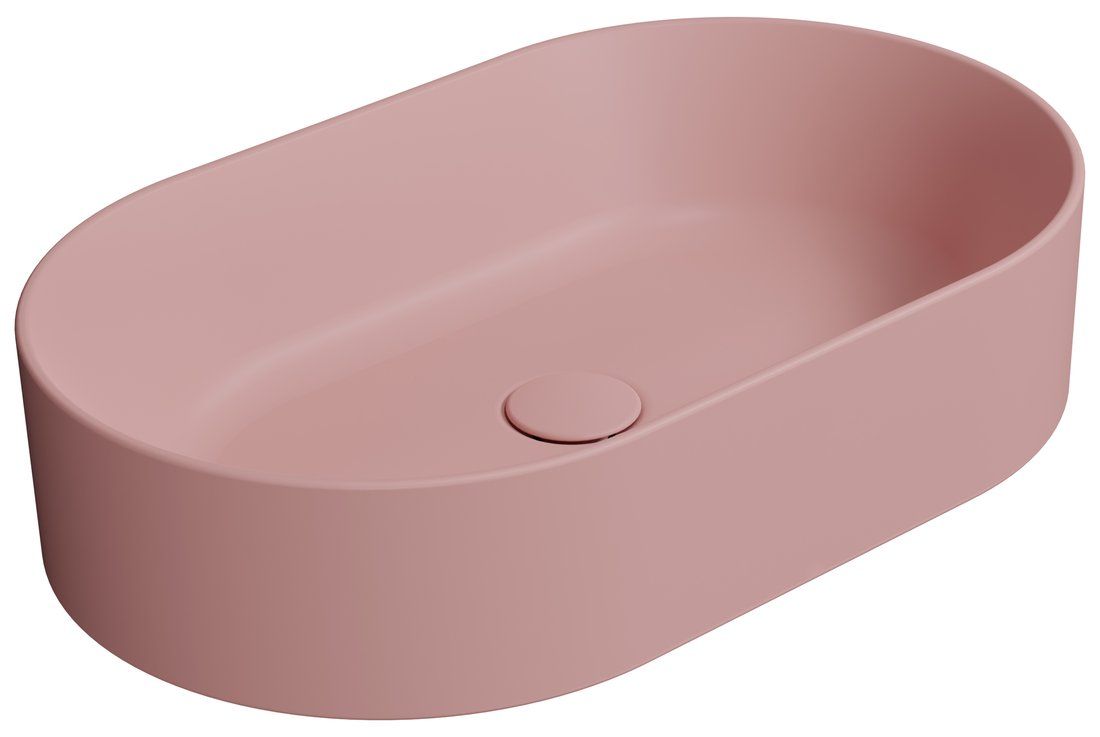 GSI Kube X Umyvadlová mísa 60x37cm, blush mat 945824