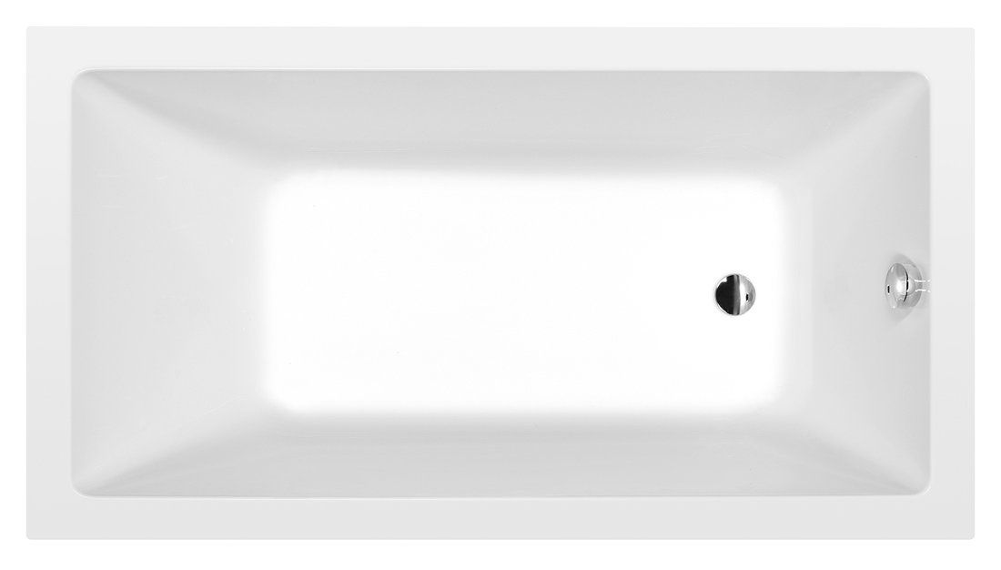Polysan Noemi obdĺžniková vaňa 160x80x39 cm, biela matná 71722.11