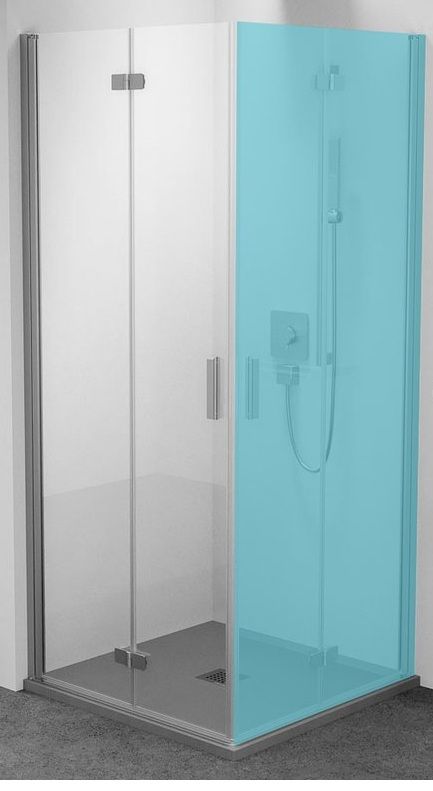 Polysan Zoom Skladacie sprchové dvere, 70 cm, ľavé, chróm, číre sklo ZL4715L