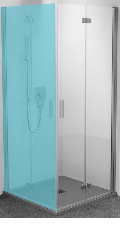 Polysan Zoom Skladacie sprchové dvere, 70 cm, pravé, chróm, číre sklo ZL4715R