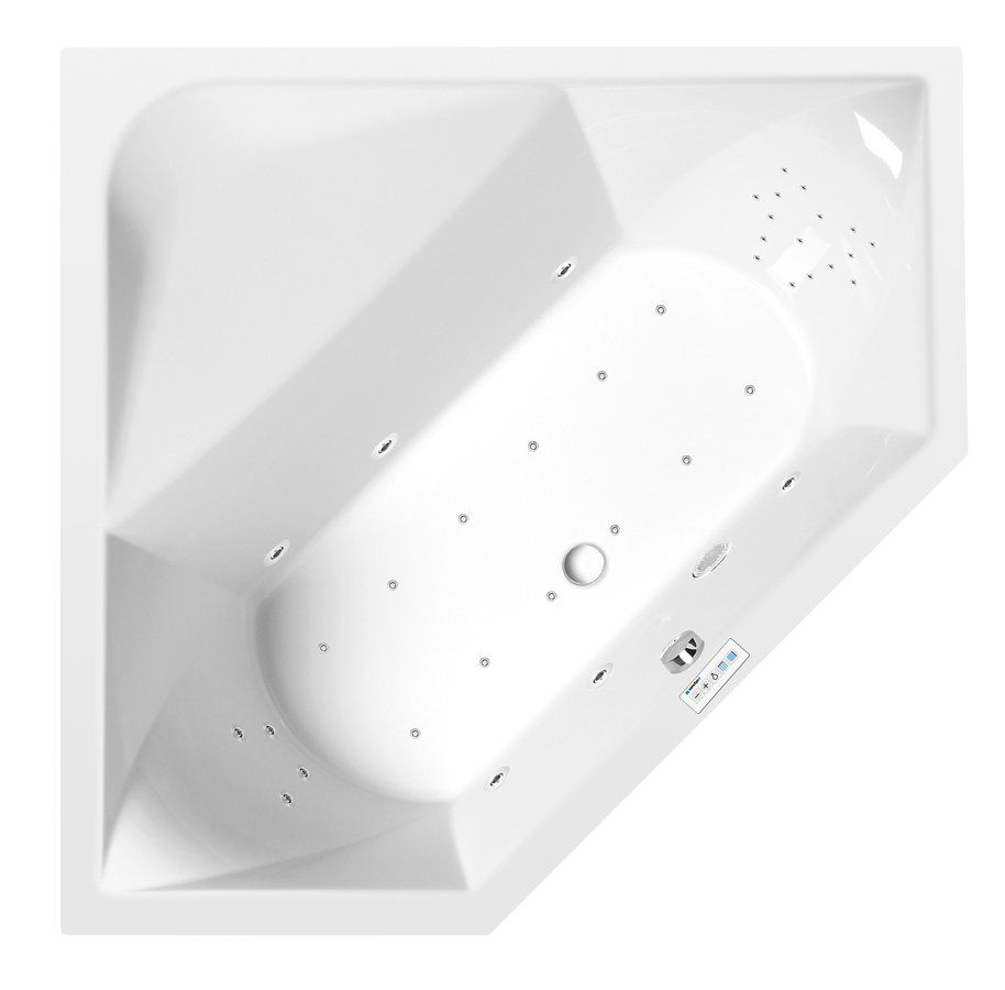 Polysan Floss Hydromasážna vaňa 145x145x50 cm, Highline Hydro-Air, biela 98611.6010