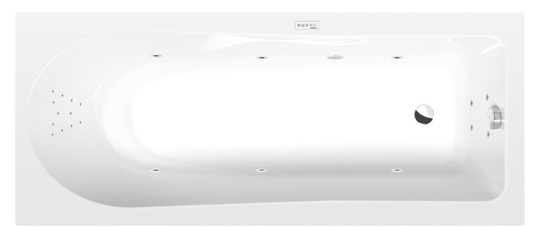 Polysan 87111.5010 Hydromasážna vaňa 170x70x47cm, Highline Hydro, chróm