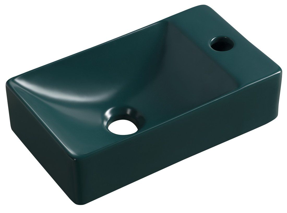 Sapho Margitha Umývátko 38 cm, otvor pro baterii vpravo, petrolejová MGT38220