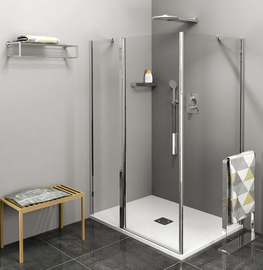 Polysan Zoom Sprchový kút 150x90 cm, L/P, číre sklo/chróm ZL1315ZL3290