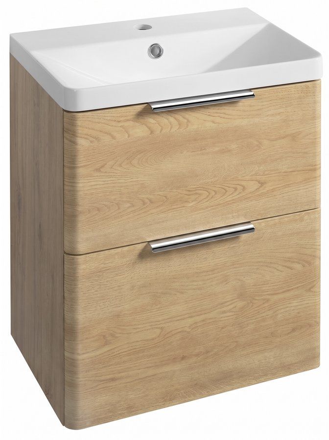 Aqualine Deneb Skříňka pod umyvadlo 50,5x55x34 cm, dub emporio DN354
