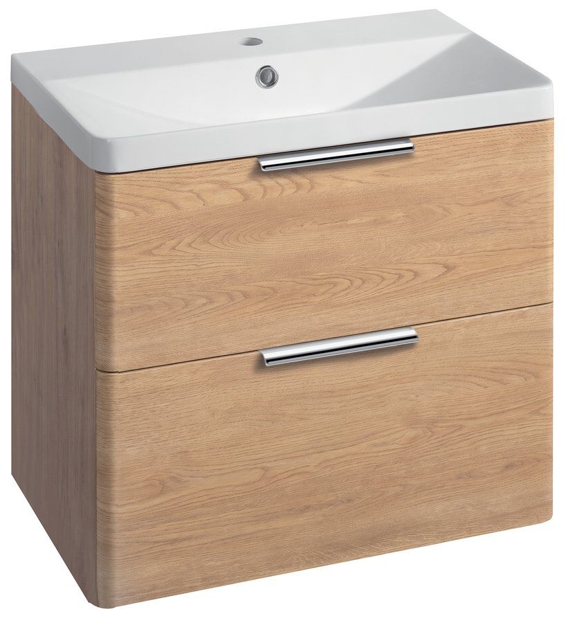 Aqualine Deneb Skříňka pod umyvadlo 60,5x55x34 cm, dub emporio DN364