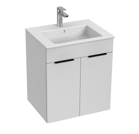 Jika Skrinka Cube s umývadlom 55 cm, biely lesk H4536111763001