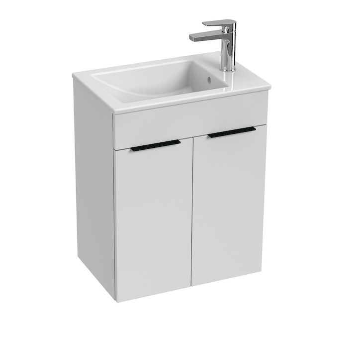 Jika Skrinka Cube s umývadlom 50 cm, biely lesk H4536411763001