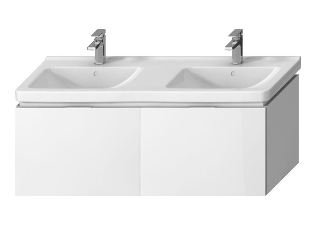 Jika Cubito Pure Dvojdrezová skrinka 130 cm, biela