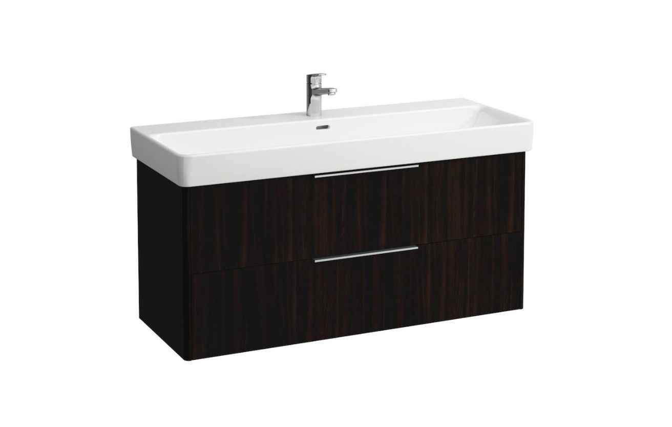 Laufen Základná skrinka pod umývadlo 116 cm, tmavohnedý jilm H4024921102631