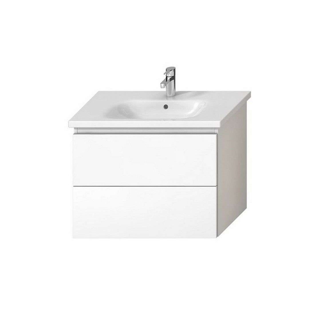 Jika Mio Skrinka + umývadlo 80 cm, biela lesklá