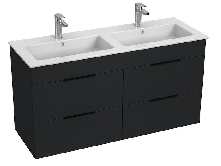 Jika Skriňa s dvoma zásuvkami 120 cm, antracitový mat H4536621763521