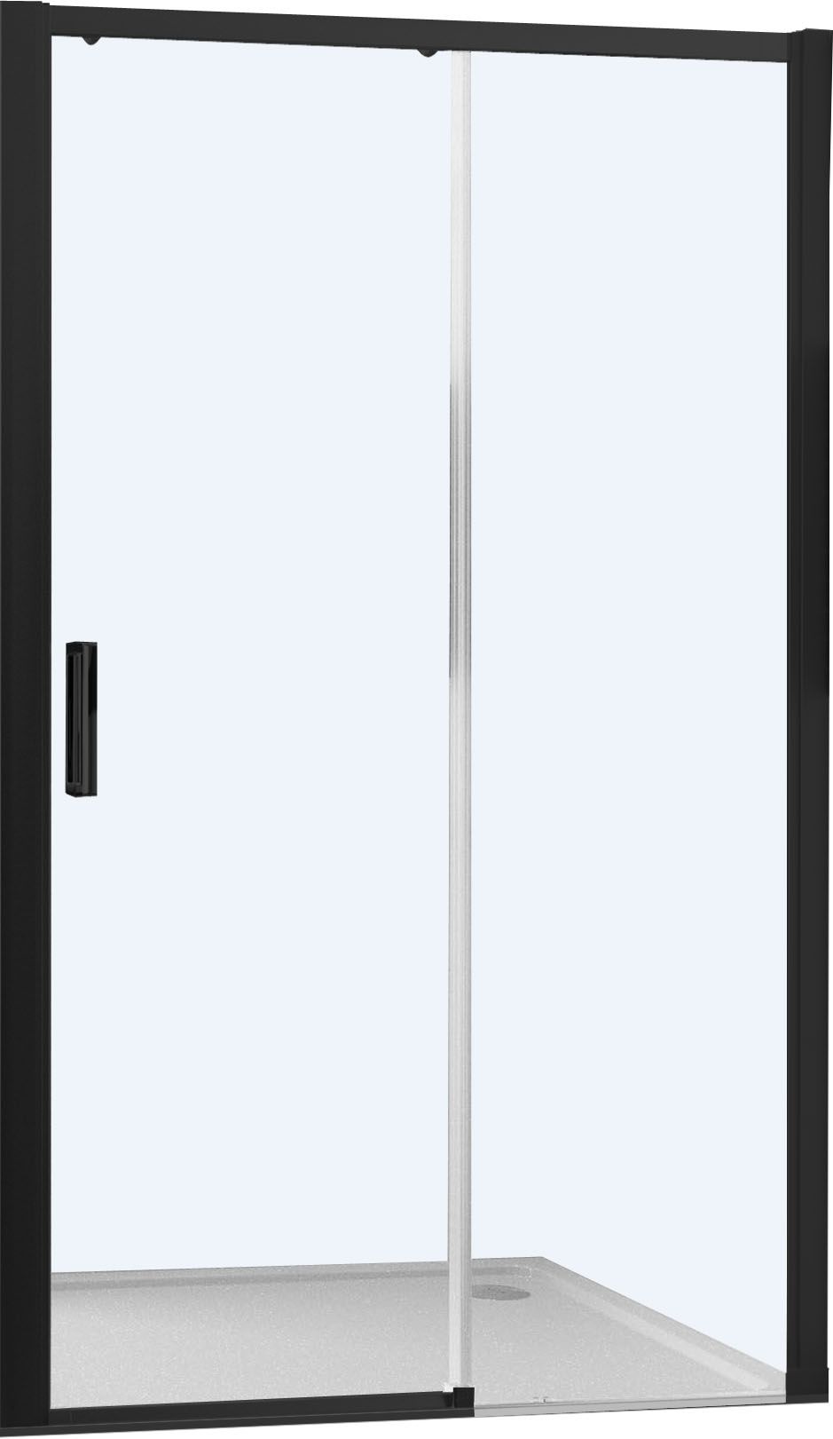 EBS Trend Easy Black Sprchové dvere 120 cm, pravé, matné čierne