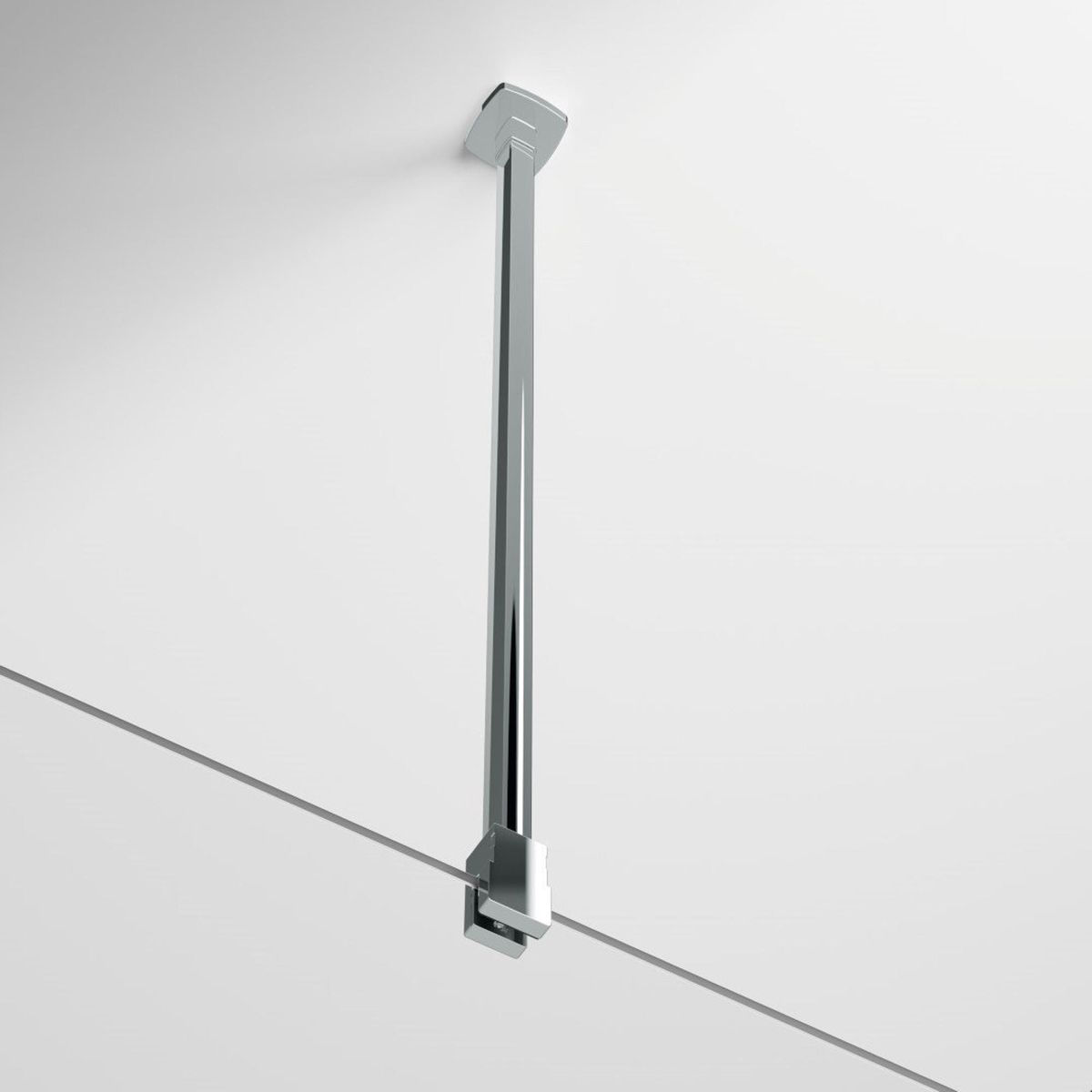 EBS Trend Stropná vzpera 8 - 80 cm, lesklá strieborná