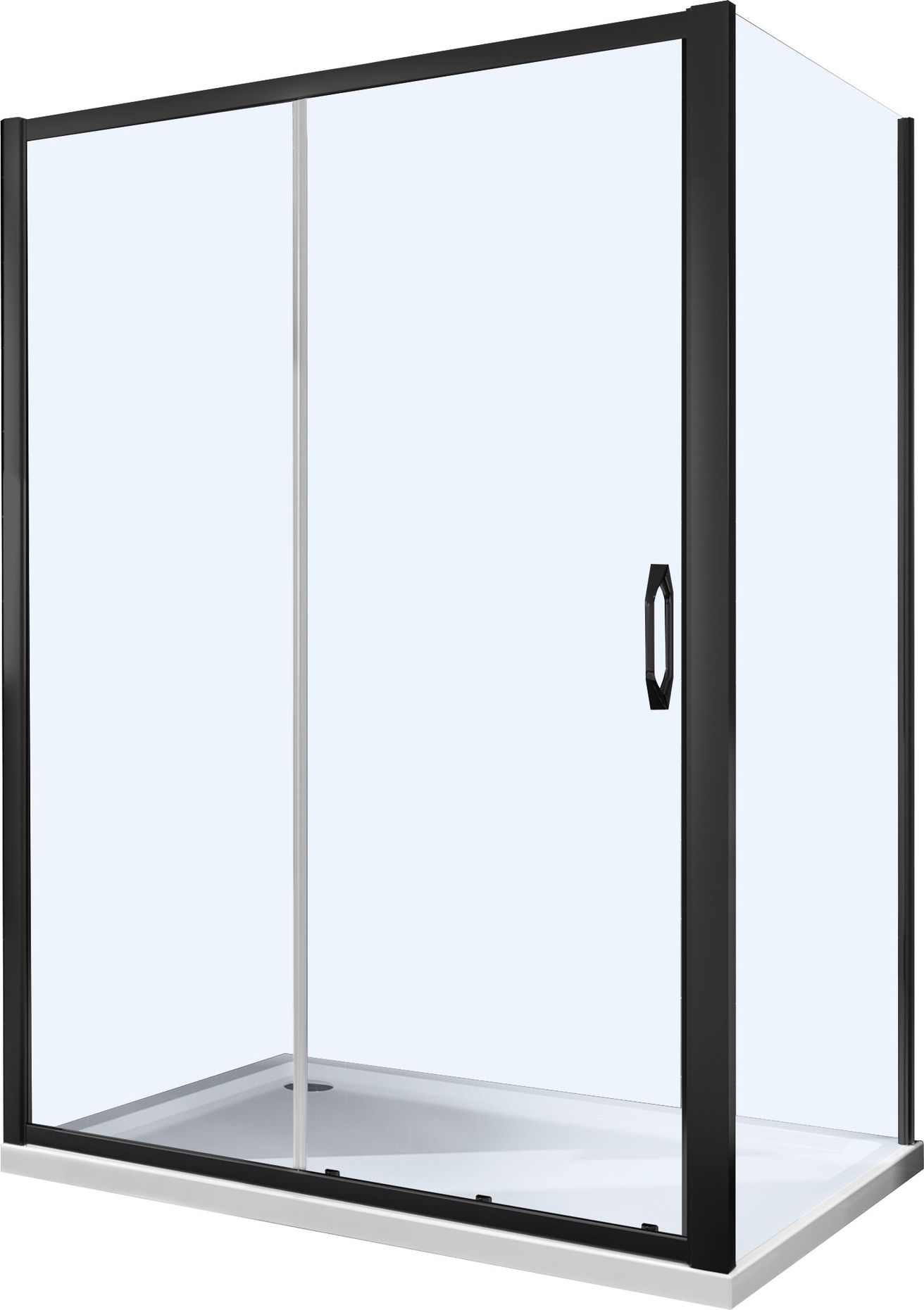 Hüppe Urban Sprchové dvere 2-dielne 120 cm, čierne 140409.123.322