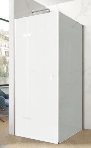 Hüppe Astra Bočná stena, 100 cm, strieborný profil/sklo Sand Plus PX0204.069.316