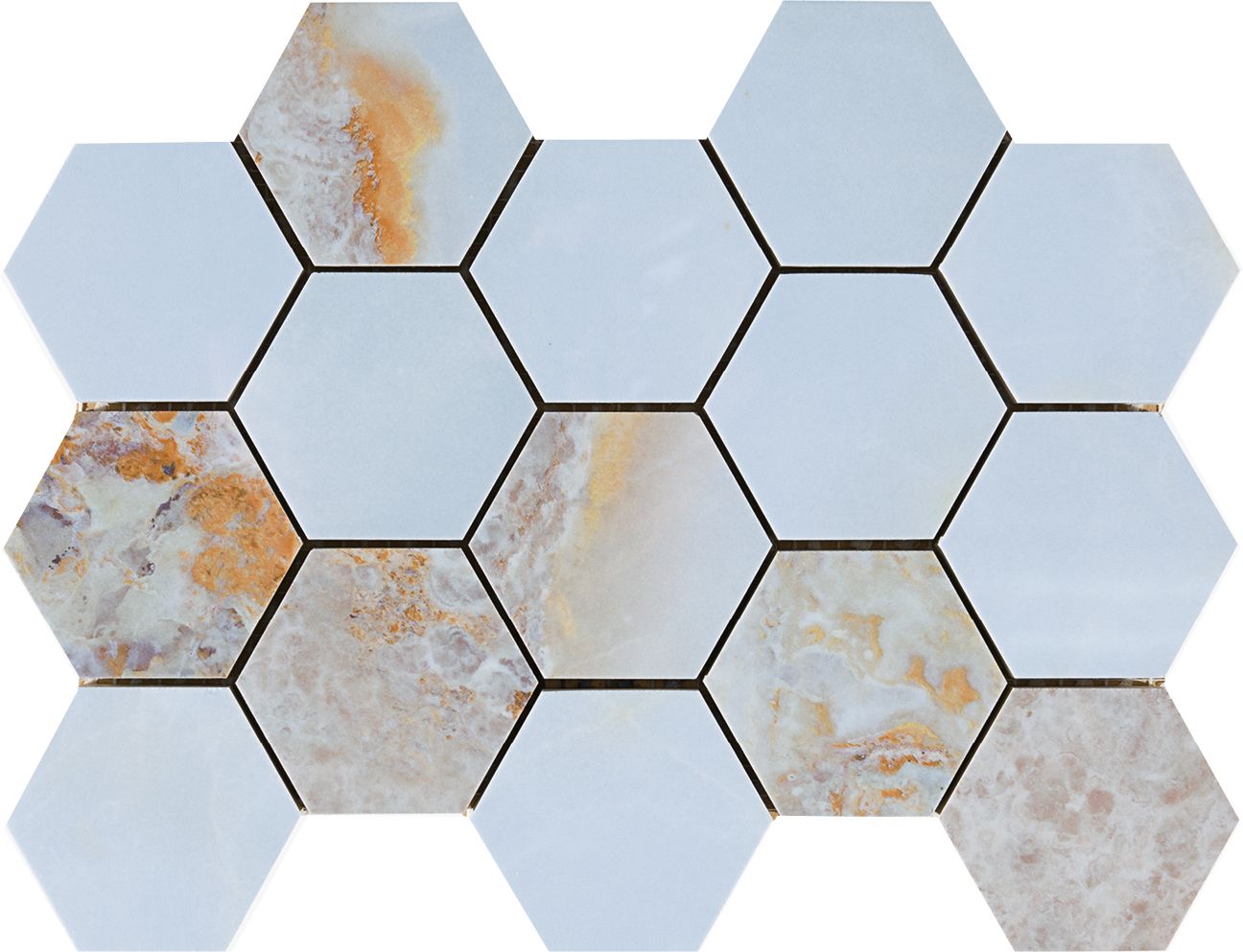 EBS Danae hexagon 32,5x22 opalo lesklý