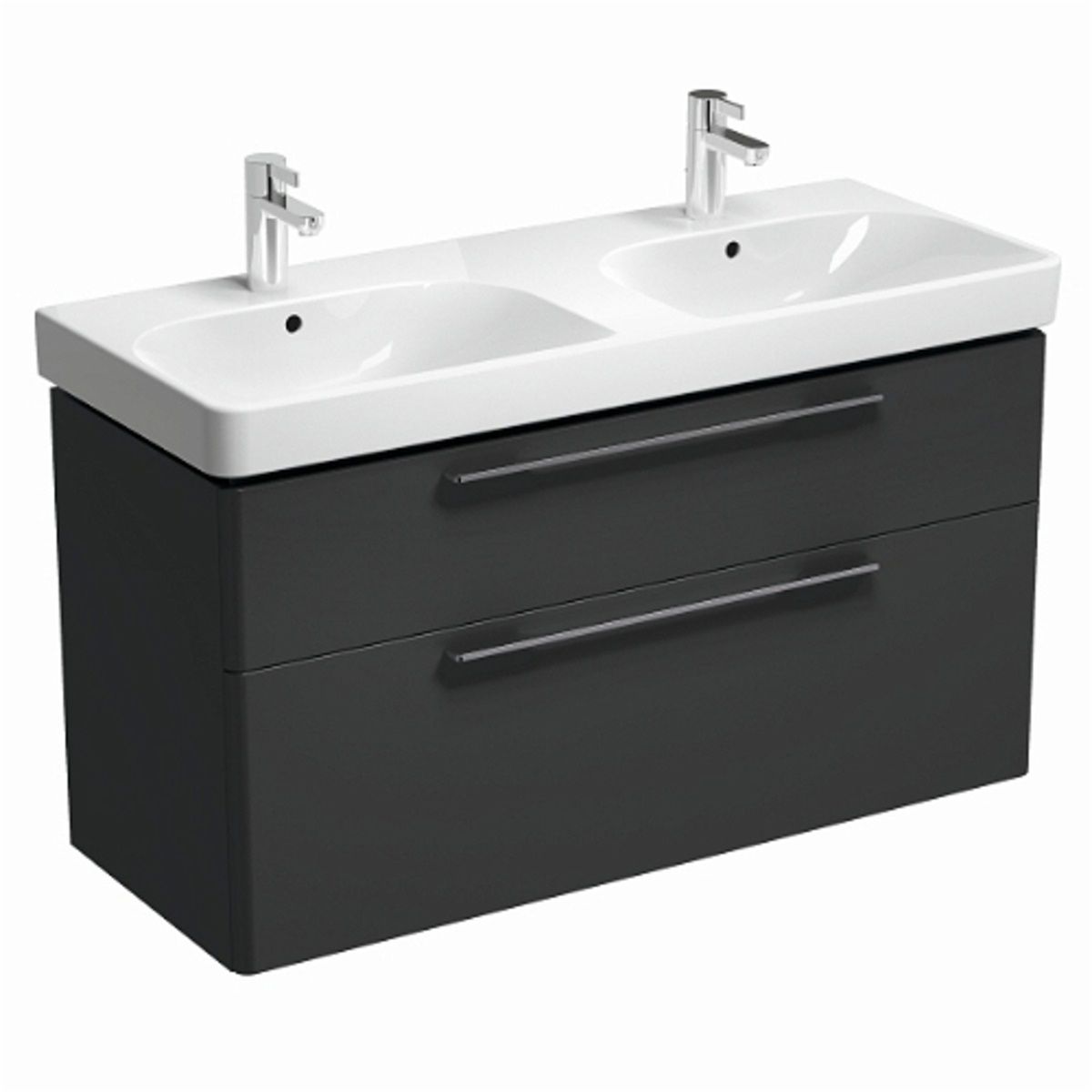 KOLO Traffic Skrinka pod dvojdrez 116,8x62,5 cm, antracitový mat 89535000
